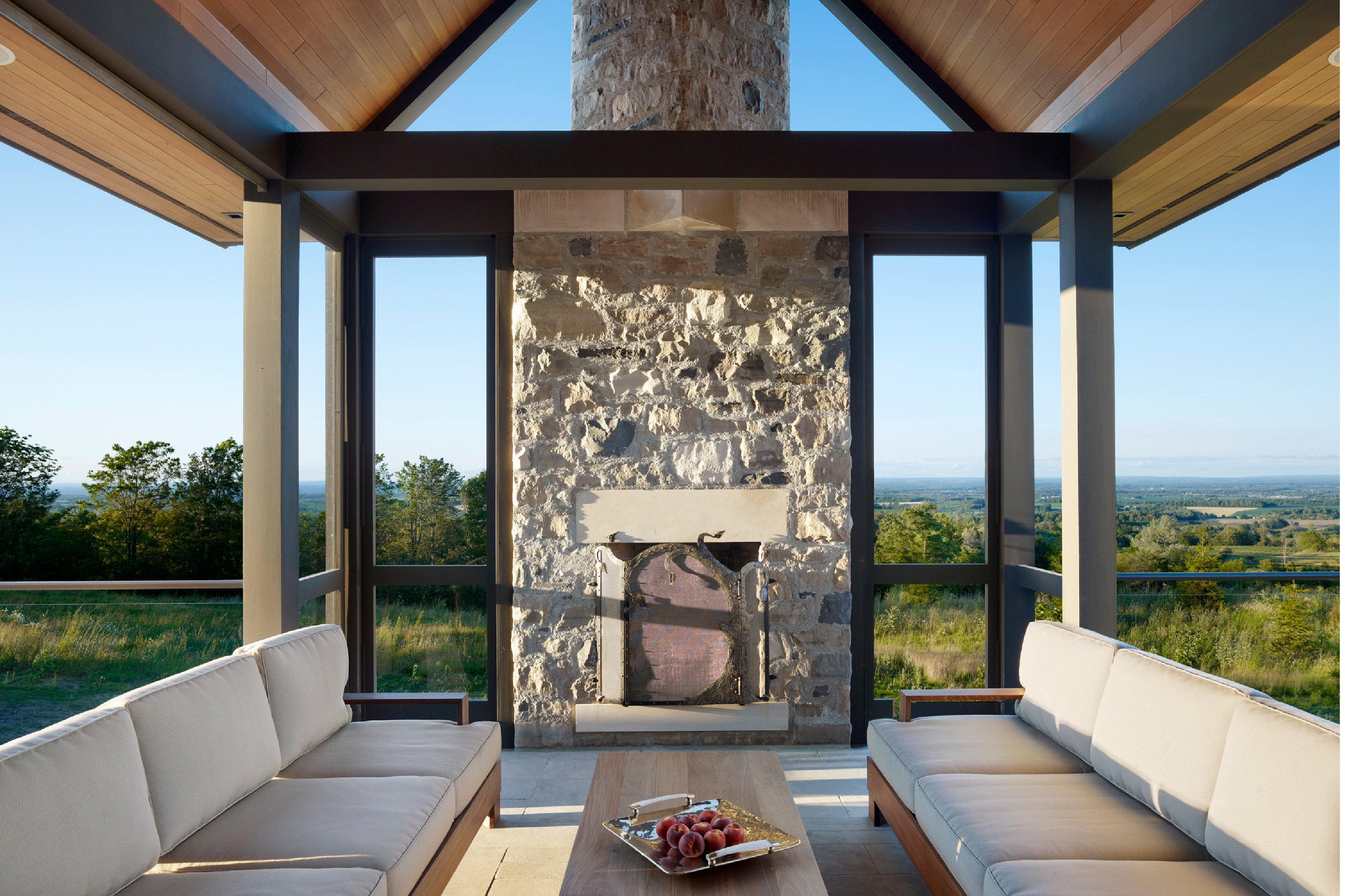 Interior of building with scenic view